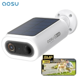 AOSU 4K Solar Security Camera Wireless Outdoor